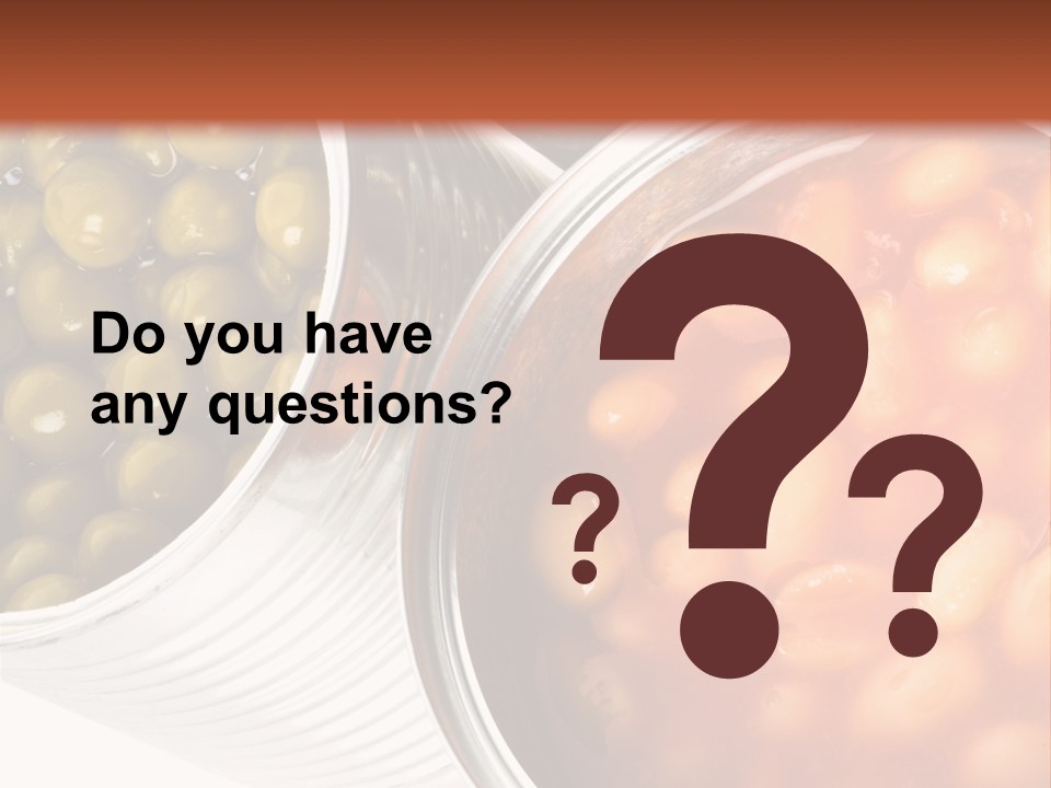 Tin. Isolation On The White. PowerPoint Template