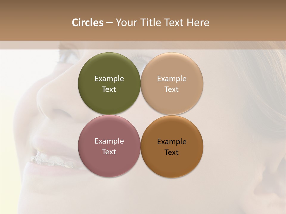 Portrait Of Girl Smiling PowerPoint Template