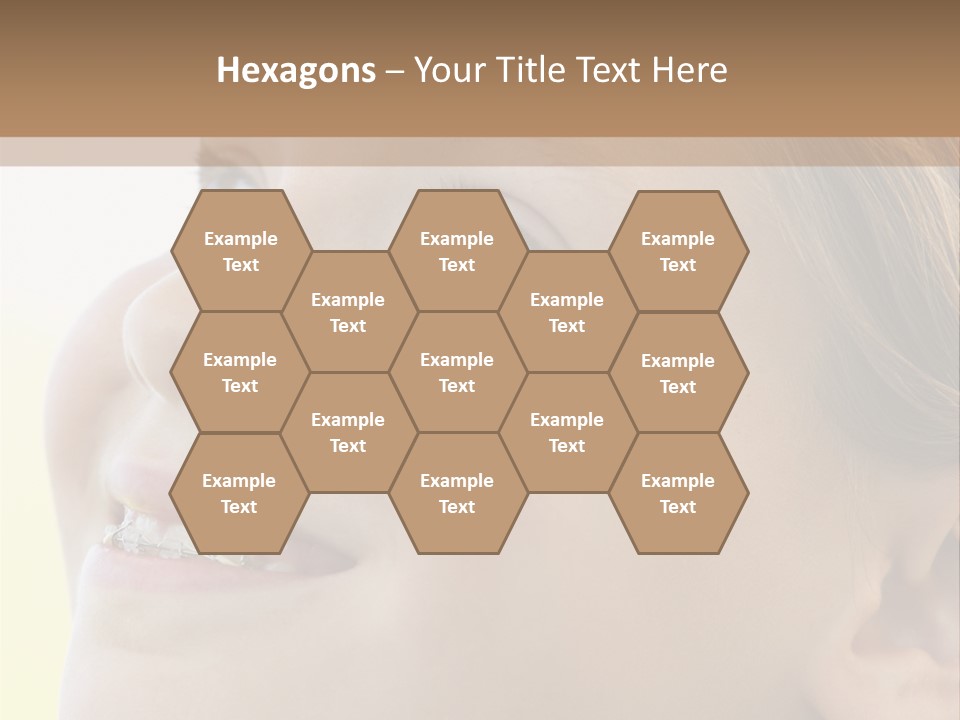 Portrait Of Girl Smiling PowerPoint Template