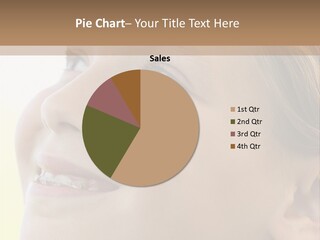 Portrait Of Girl Smiling PowerPoint Template