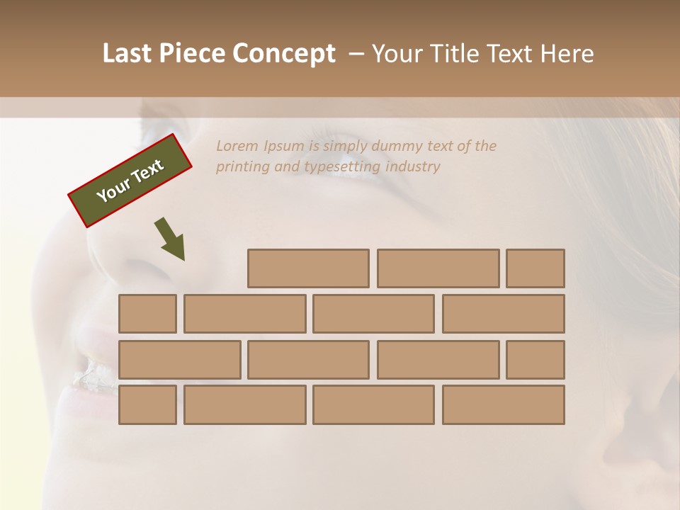 Portrait Of Girl Smiling PowerPoint Template