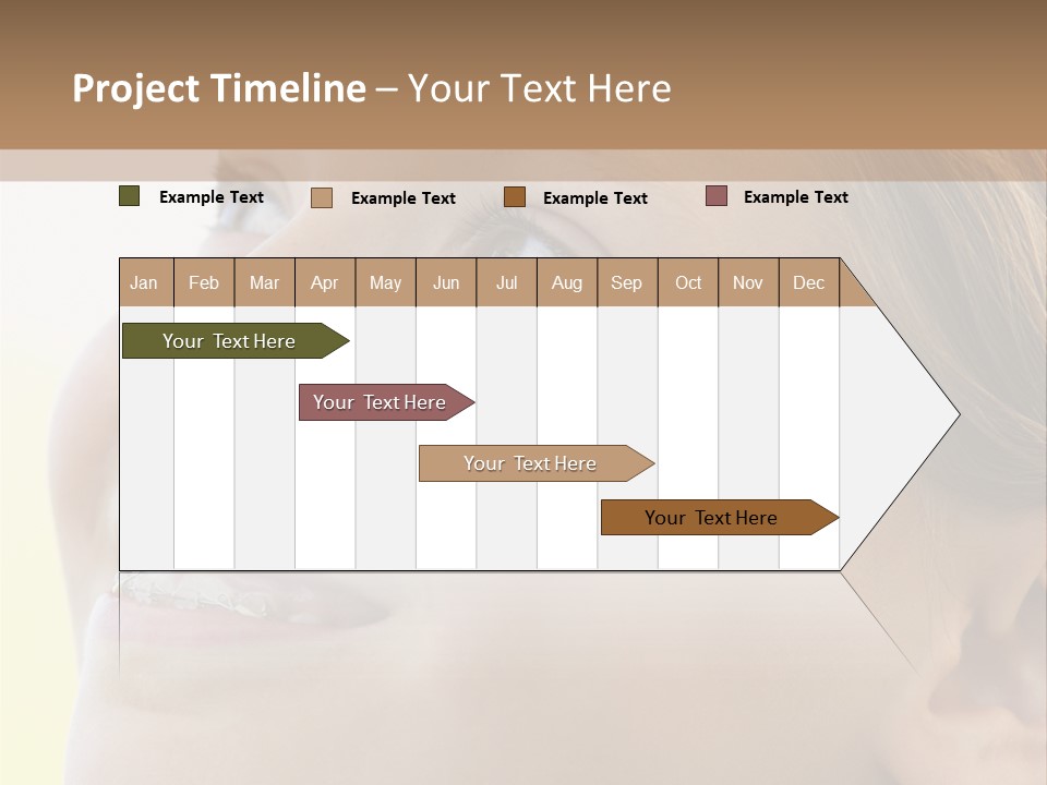 Portrait Of Girl Smiling PowerPoint Template