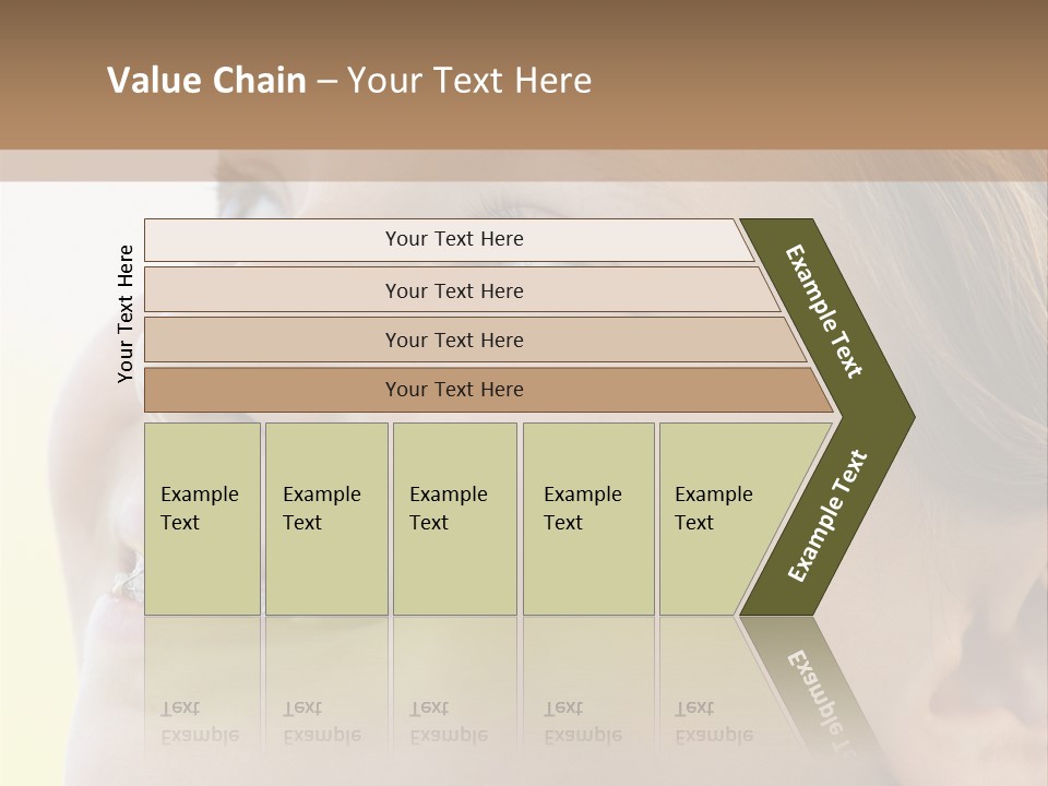 Portrait Of Girl Smiling PowerPoint Template