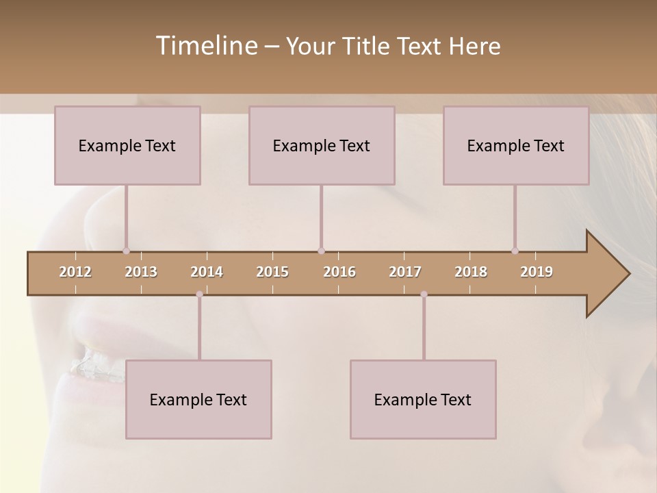 Portrait Of Girl Smiling PowerPoint Template