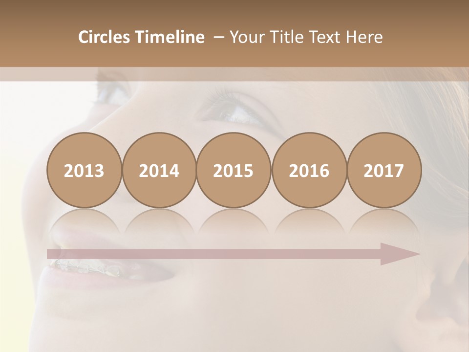 Portrait Of Girl Smiling PowerPoint Template