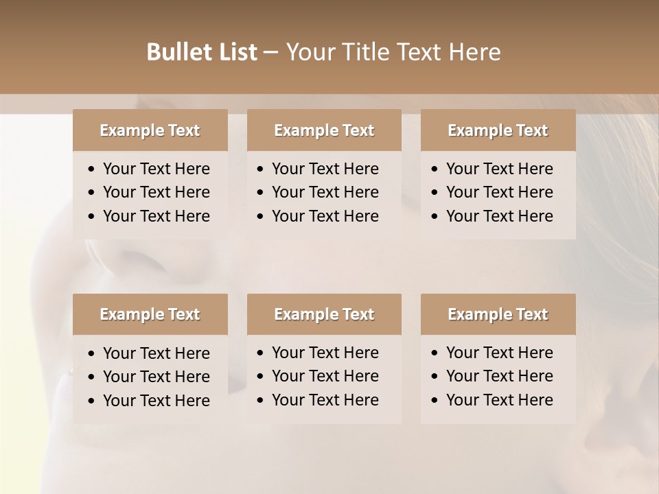 Portrait Of Girl Smiling PowerPoint Template