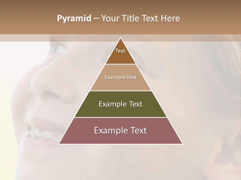 Portrait Of Girl Smiling PowerPoint Template