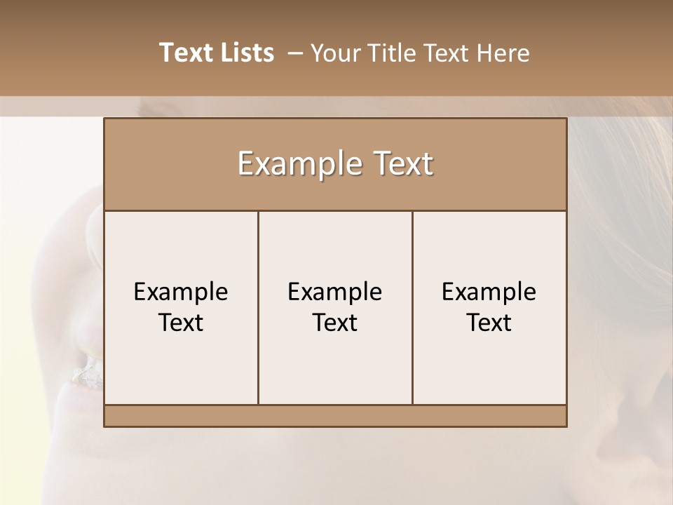 Portrait Of Girl Smiling PowerPoint Template