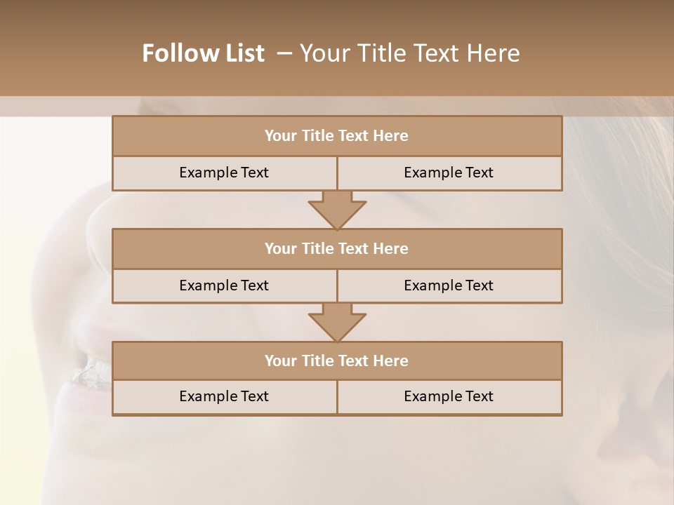 Portrait Of Girl Smiling PowerPoint Template