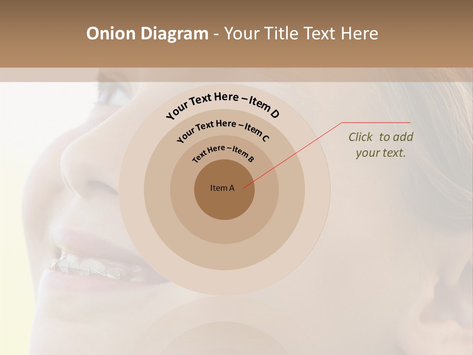 Portrait Of Girl Smiling PowerPoint Template