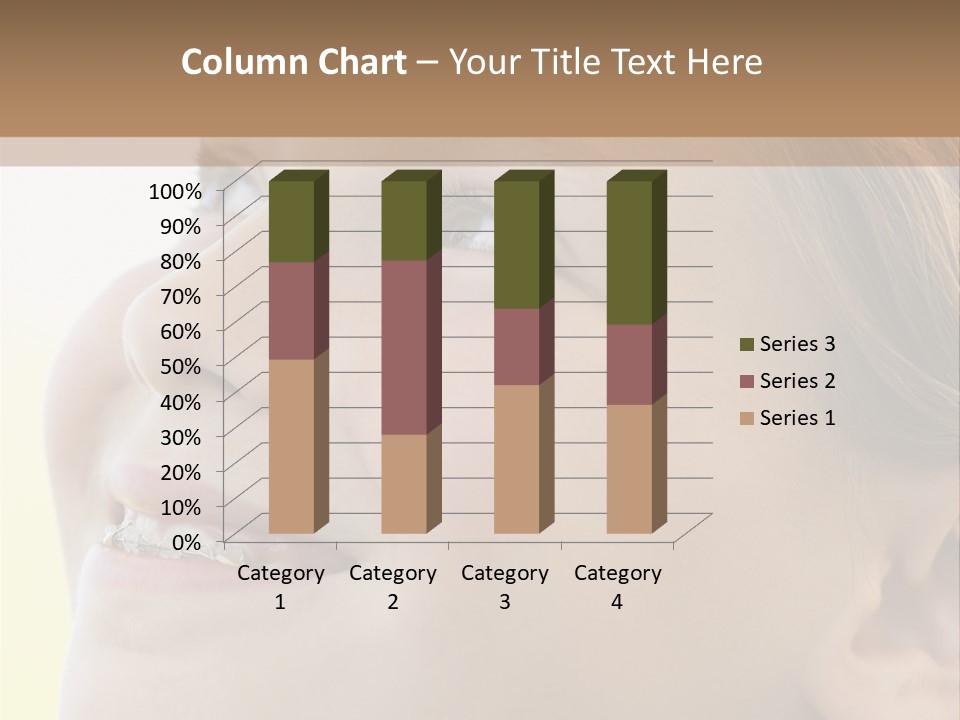 Portrait Of Girl Smiling PowerPoint Template