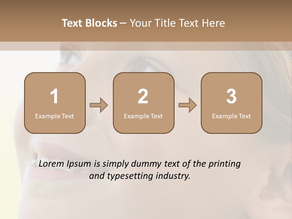 Portrait Of Girl Smiling PowerPoint Template