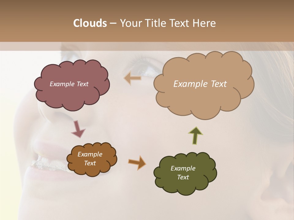 Portrait Of Girl Smiling PowerPoint Template