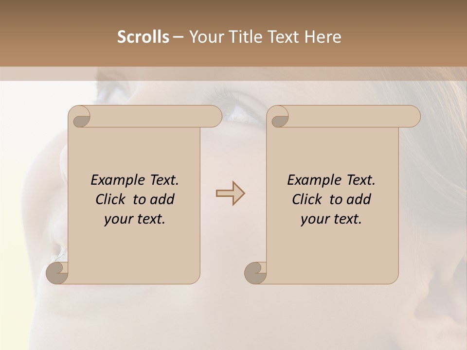 Portrait Of Girl Smiling PowerPoint Template