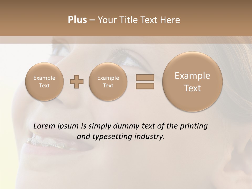Portrait Of Girl Smiling PowerPoint Template