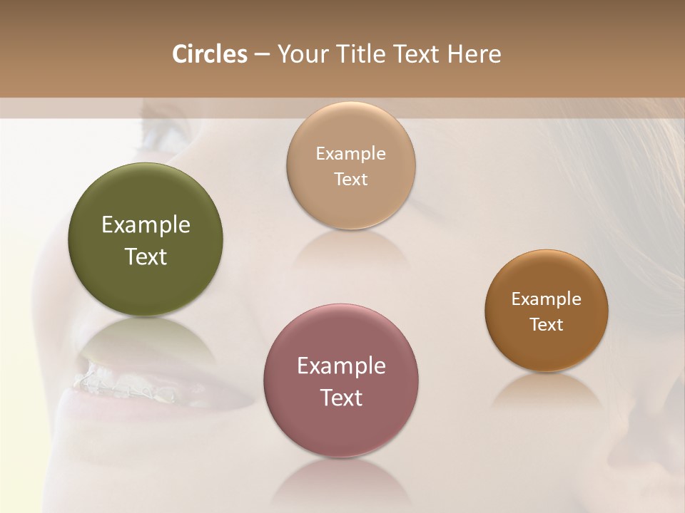 Portrait Of Girl Smiling PowerPoint Template