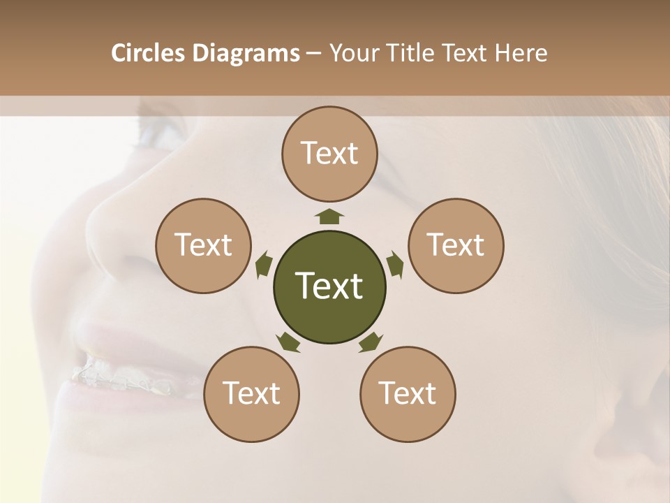 Portrait Of Girl Smiling PowerPoint Template