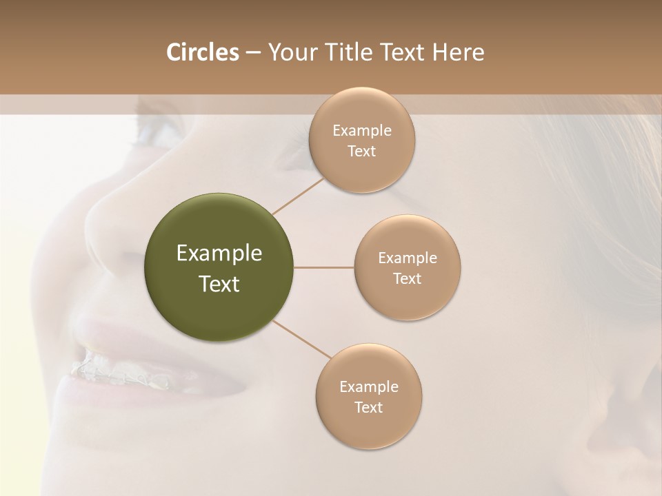 Portrait Of Girl Smiling PowerPoint Template