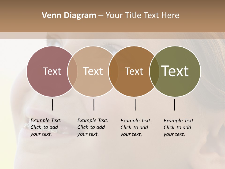 Portrait Of Girl Smiling PowerPoint Template