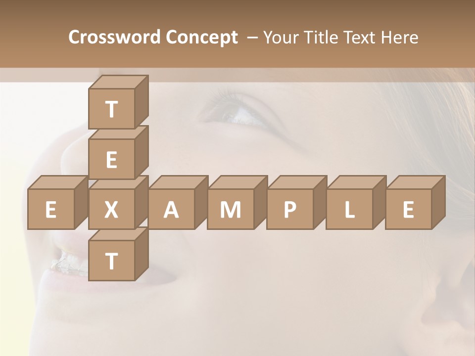 Portrait Of Girl Smiling PowerPoint Template