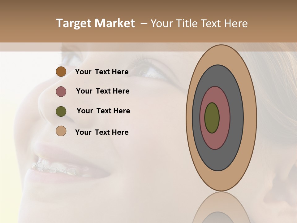 Portrait Of Girl Smiling PowerPoint Template