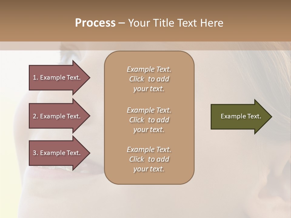Portrait Of Girl Smiling PowerPoint Template
