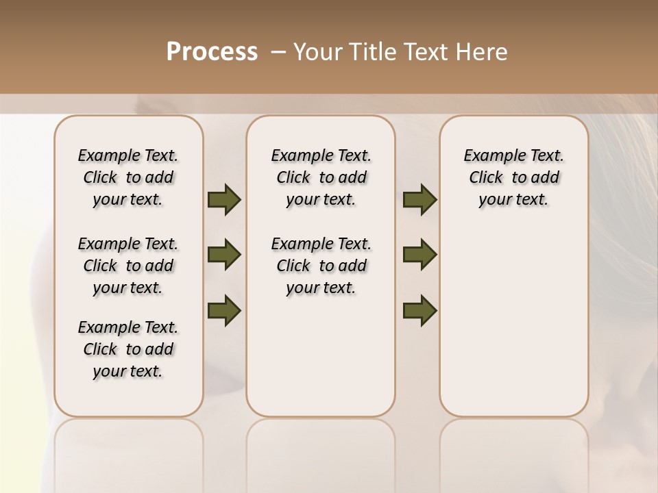 Portrait Of Girl Smiling PowerPoint Template
