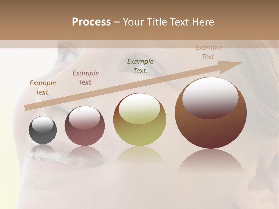 Portrait Of Girl Smiling PowerPoint Template