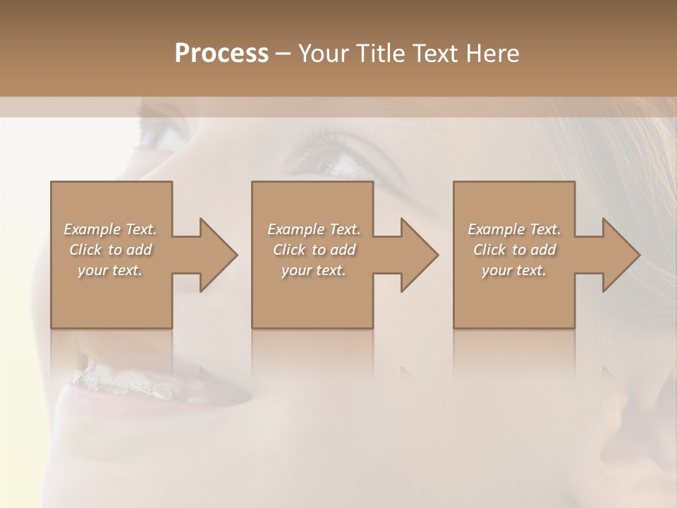 Portrait Of Girl Smiling PowerPoint Template