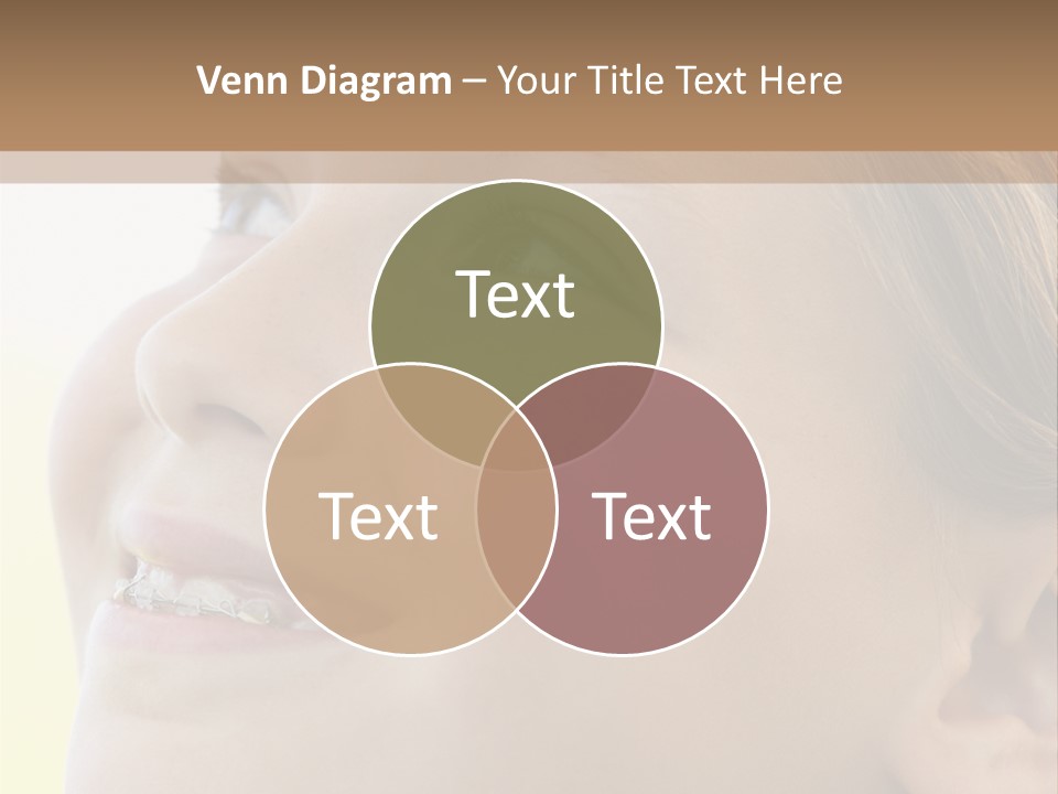 Portrait Of Girl Smiling PowerPoint Template