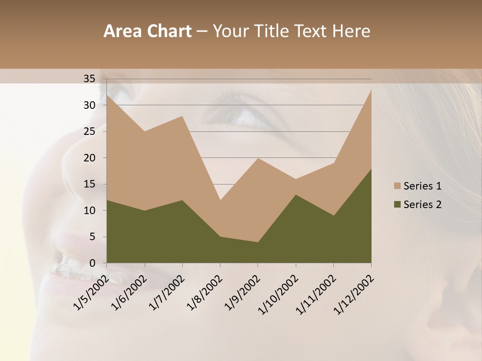 Portrait Of Girl Smiling PowerPoint Template