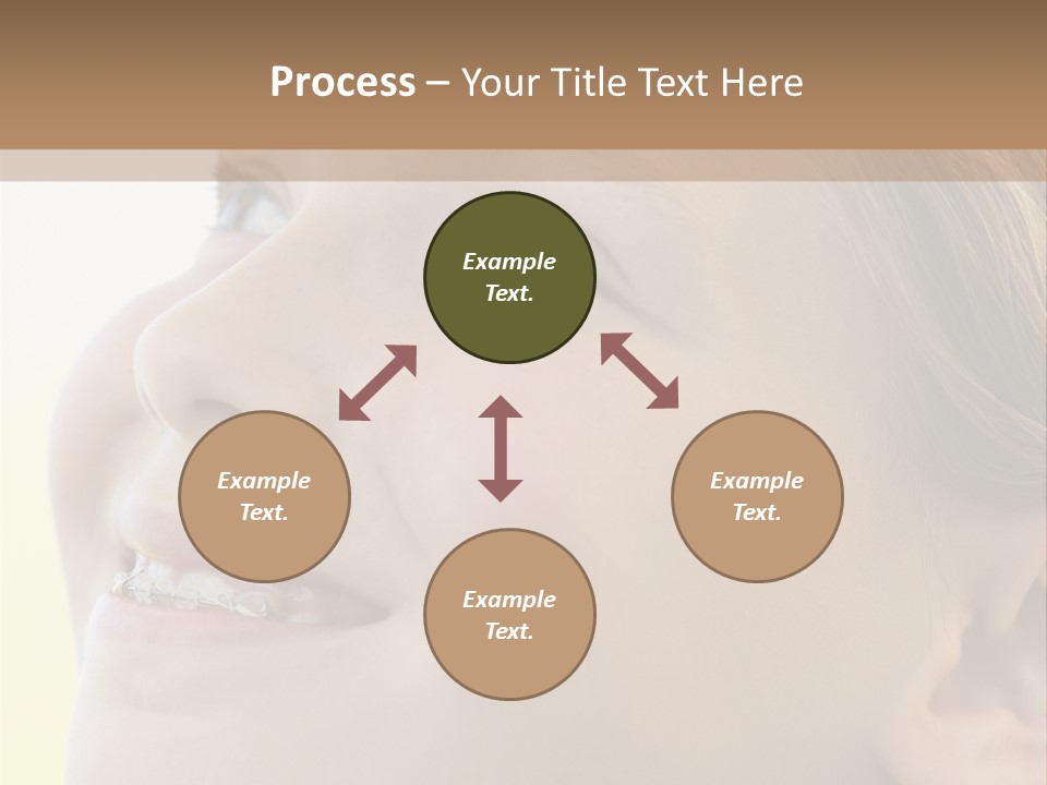 Portrait Of Girl Smiling PowerPoint Template