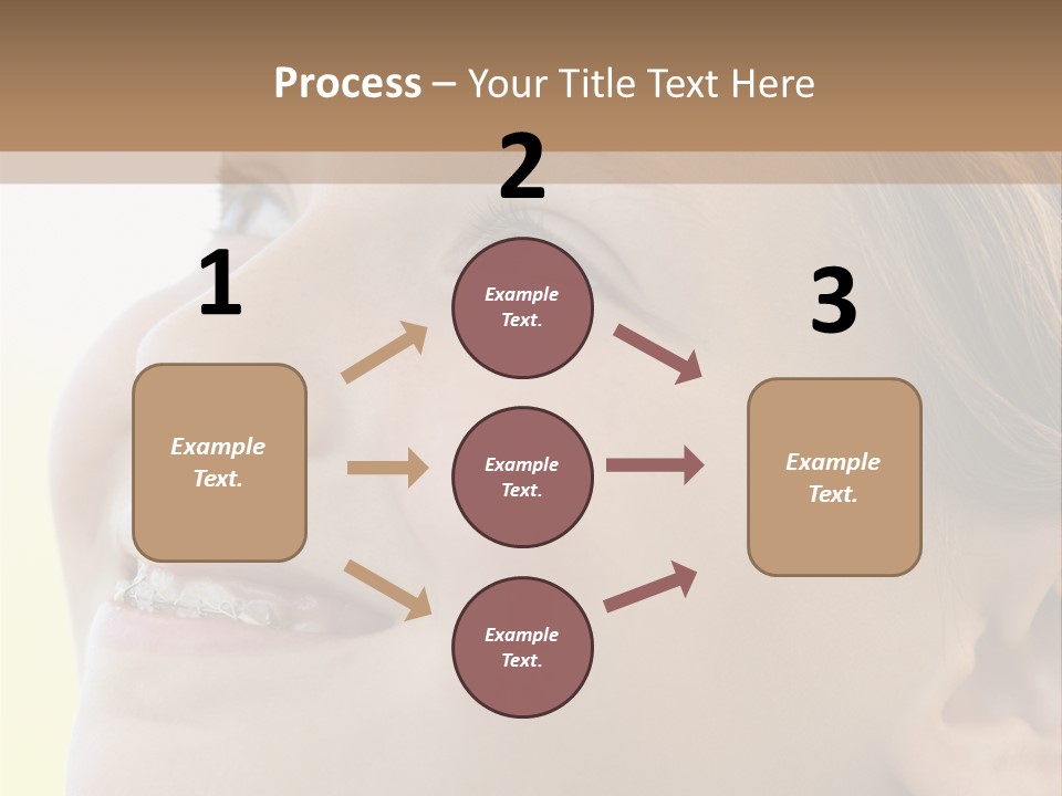 Portrait Of Girl Smiling PowerPoint Template