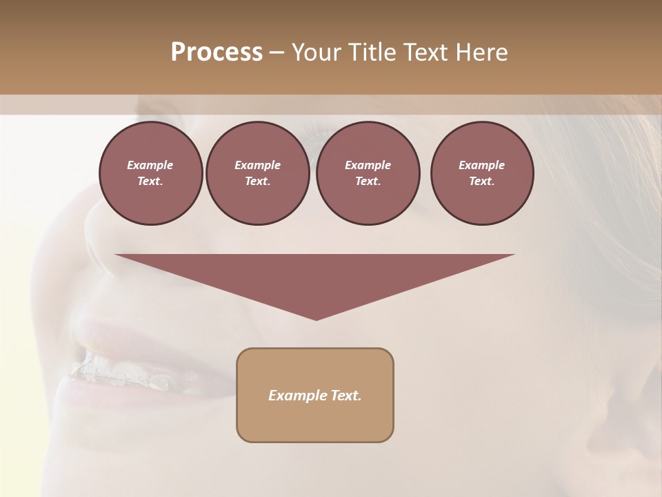 Portrait Of Girl Smiling PowerPoint Template