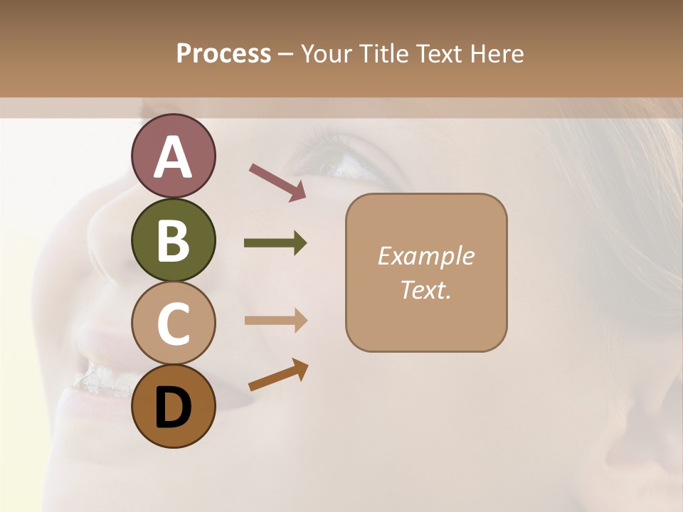 Portrait Of Girl Smiling PowerPoint Template