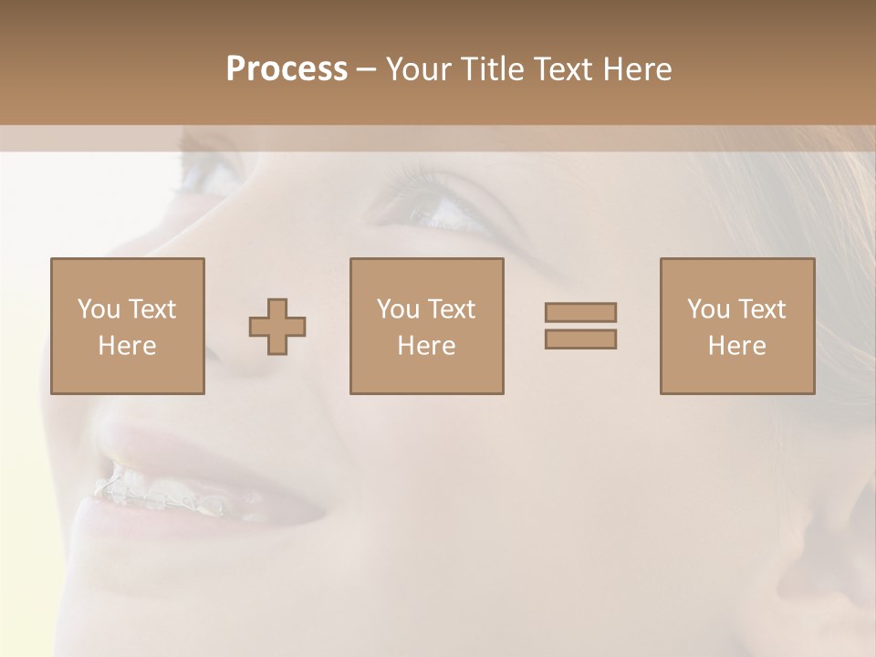 Portrait Of Girl Smiling PowerPoint Template