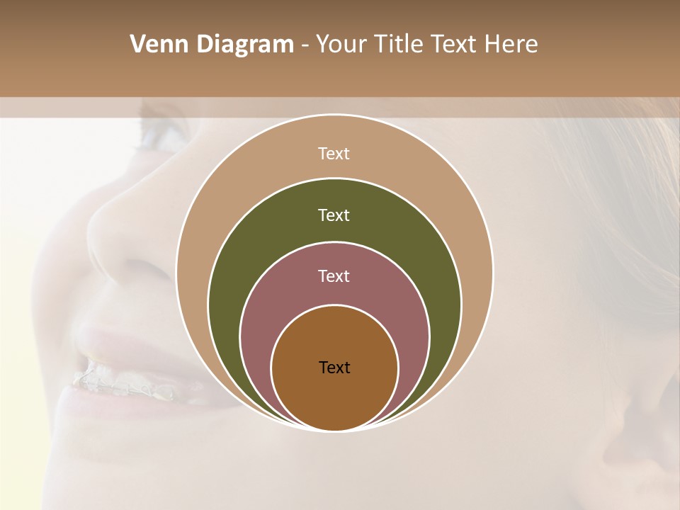 Portrait Of Girl Smiling PowerPoint Template