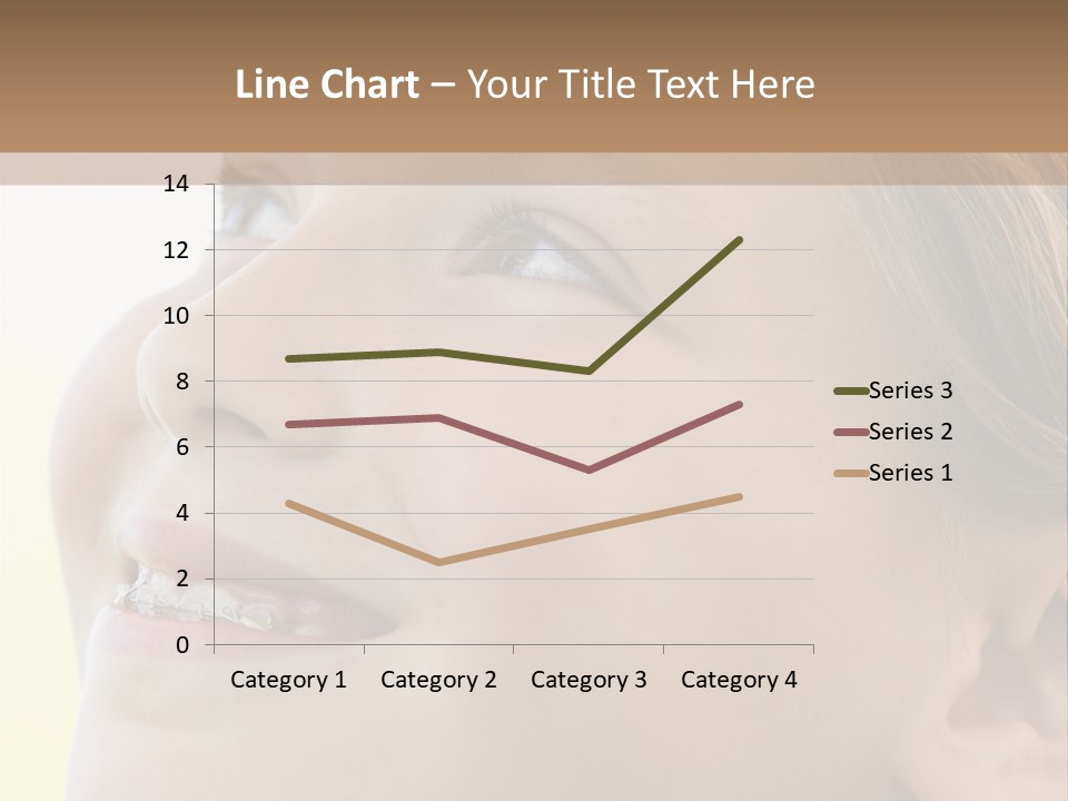 Portrait Of Girl Smiling PowerPoint Template