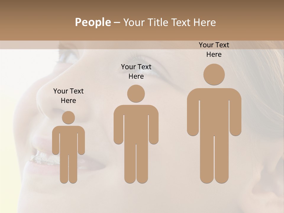 Portrait Of Girl Smiling PowerPoint Template