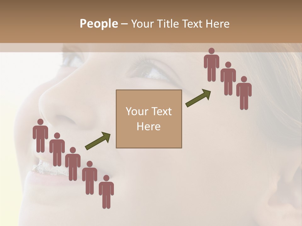 Portrait Of Girl Smiling PowerPoint Template