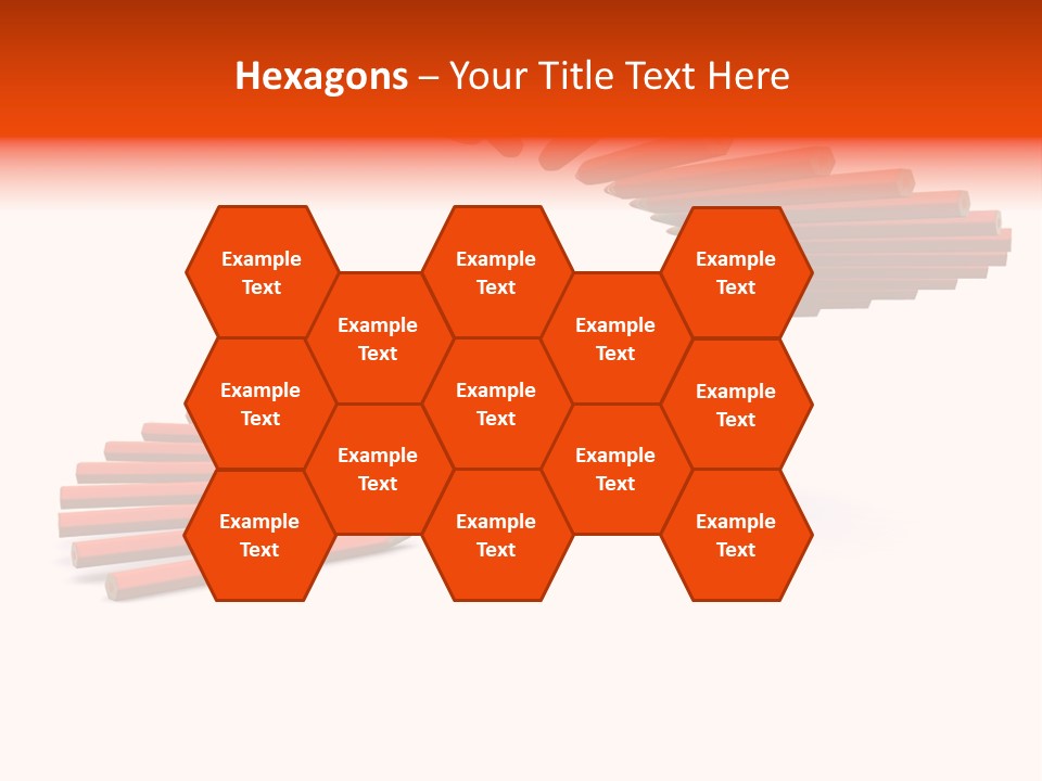 Staircase Color Pencils. 3D PowerPoint Template