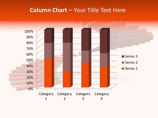 Staircase Color Pencils. 3D PowerPoint Template