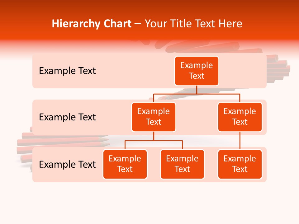 Staircase Color Pencils. 3D PowerPoint Template