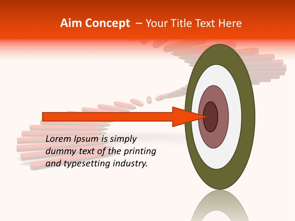 Staircase Color Pencils. 3D PowerPoint Template