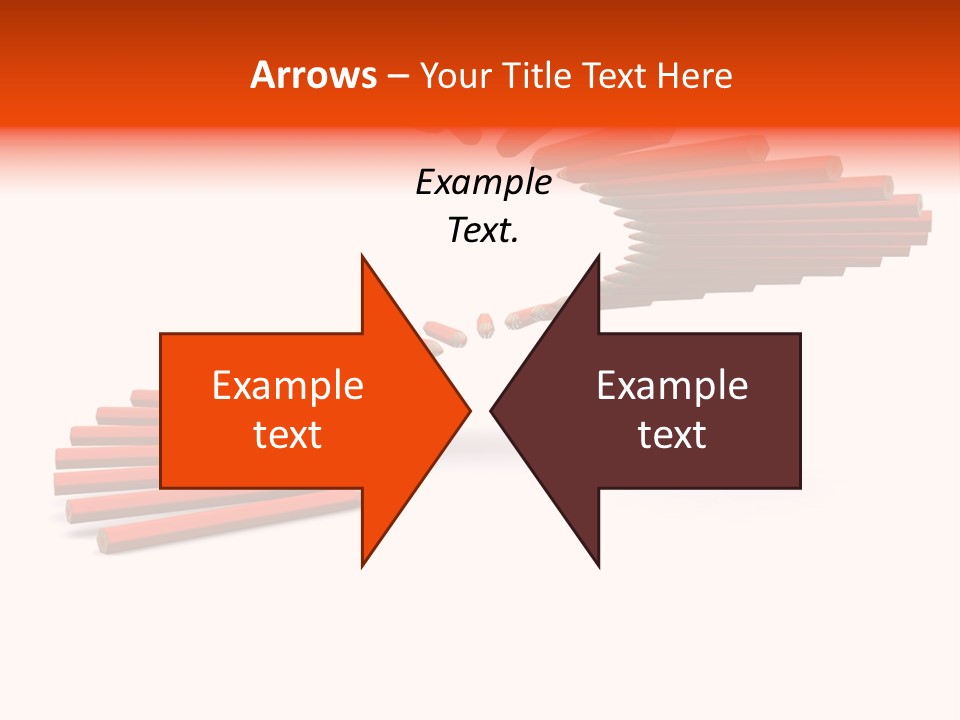 Staircase Color Pencils. 3D PowerPoint Template