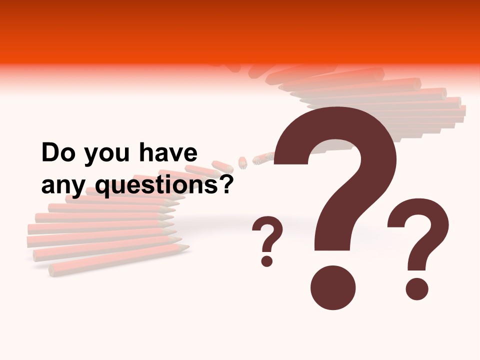 Staircase Color Pencils. 3D PowerPoint Template