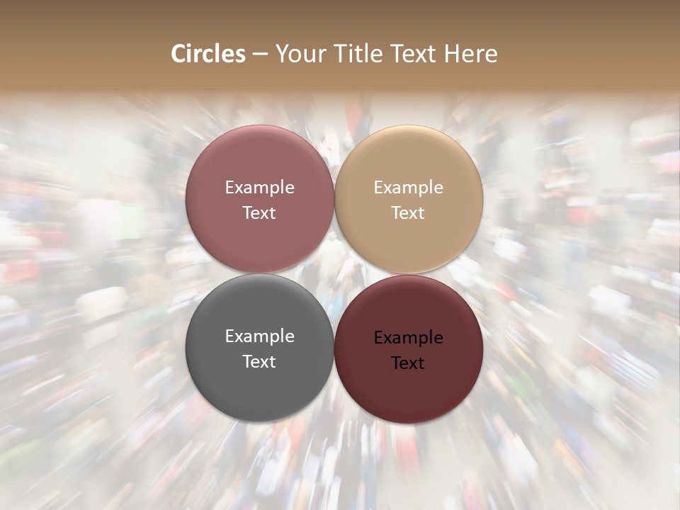 Crowds In An Urban Setting PowerPoint Template