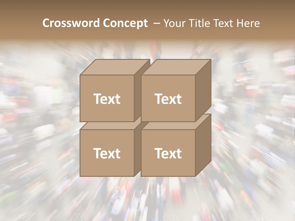 Crowds In An Urban Setting PowerPoint Template