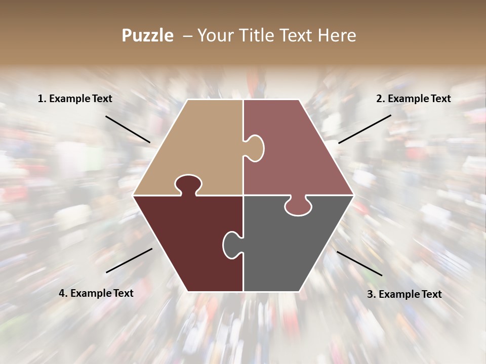 Crowds In An Urban Setting PowerPoint Template