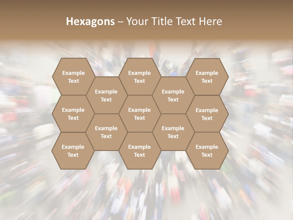 Crowds In An Urban Setting PowerPoint Template